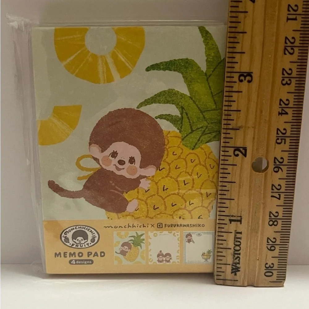 Monchhichi Fruit Series-Small Square Pineapple Memo Pad